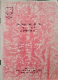 Upacara tradisional Belian di daerah Riau